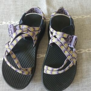 Chaco Kids Sandals - Purple and Yellow
